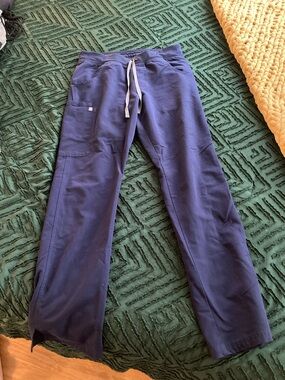 Figs Womens Kade Navy Blue Drawstring Jogger Pants. Medium Tall